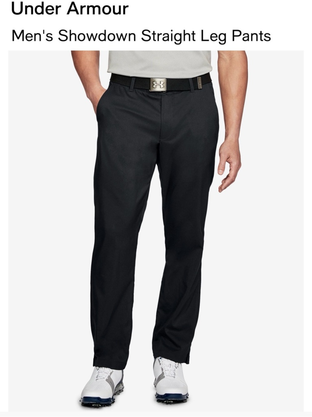 Under Armour Men's Showdown Straight Leg Pants - Bundle gray and beige